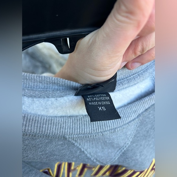 Harry Potter Gryffindor Sweatshirt Gray XS Universal Studios Wizarding World - Picture 4 of 7